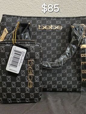 bebe Adela Small Satchel With Wallet